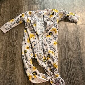 Leopard Print Kids One Piece Pajama